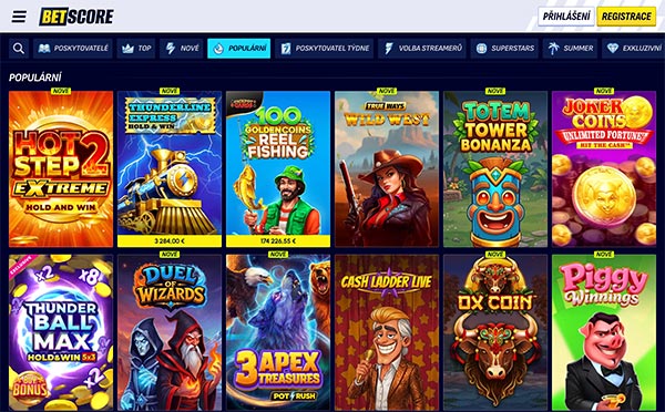 BetScore Casino Cesko